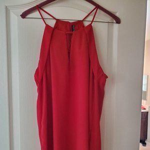Women's Red Halter Top